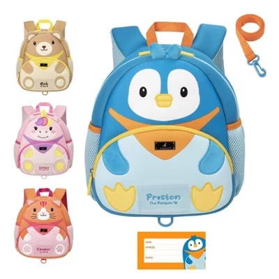 Рюкзак для малышей BabbleRoo Preston the Penguin с поводком