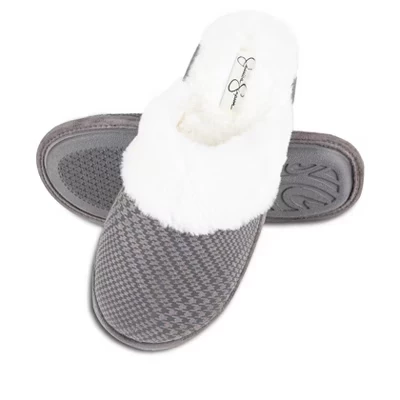 Женские тапочки с потертостями из микро-замши