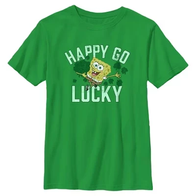 Футболка для мальчика Happy Go Lucky зеленого цвета