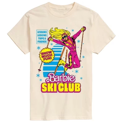 Мужская футболка Barbie Ski Club с принтом, кремовая