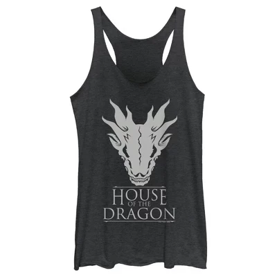 Женская майка Game of Thrones Dragon Skull, черная