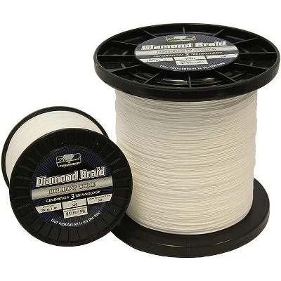 Плетёный шнур Diamond Braid III, 549 м, 59 кг, белый