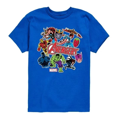 Футболка с коротким рукавом в стиле Avengers Stickers с графическим рисунком