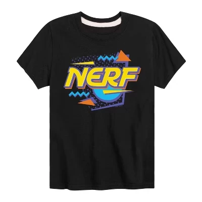 Футболка с коротким рукавом и графическим принтом с логотипом Nerf 90-х годов, черная