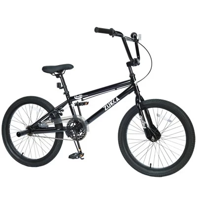 20-ДЮЙМОВЫЙ детский односкоростной велосипед для фристайла, велосипед Bmx с толстыми шинами и высоким рулем, мини-велосипед для мальчиков и девочек старше 7 лет черного цвета