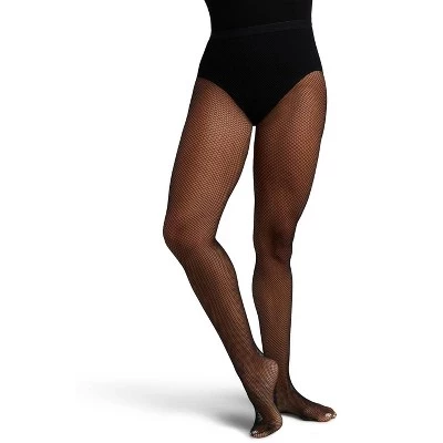 Женские колготки Capezio Classic Fishnet с швом, черные