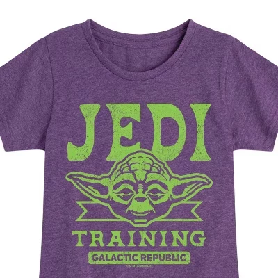 Приталенная футболка с коротким рукавом с графическим рисунком Galactic Republic Jedi Training фиолетового цвета