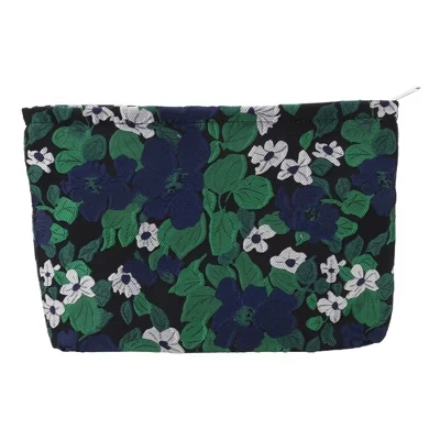 Женская косметичка Unique Bargains, жаккард, зеленая