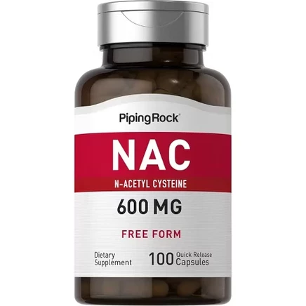 БАД Piping Rock NAC 600 мг, 100 капсул