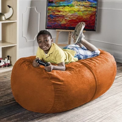 Диван Saxx 4-футовый Bean Bag Lounger mandarin