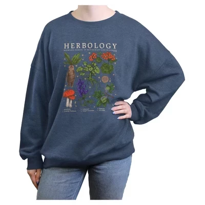 Женский свитшот Harry Potter Herbology, голубой