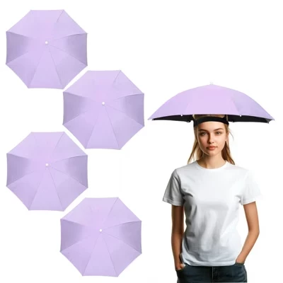 Шляпа-зонт Unique Bargains регулируемая, фиолетовая