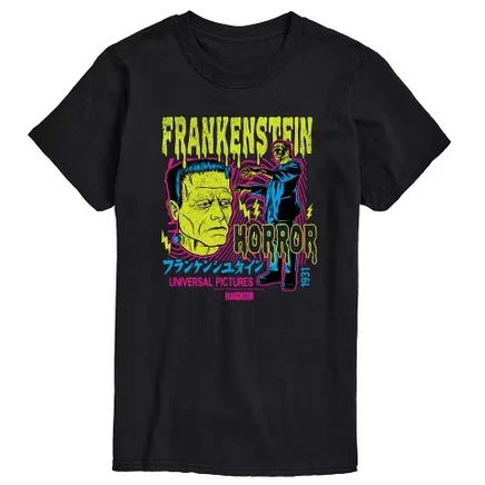 Мужская футболка Chaos Monsters Frankenstein, черная