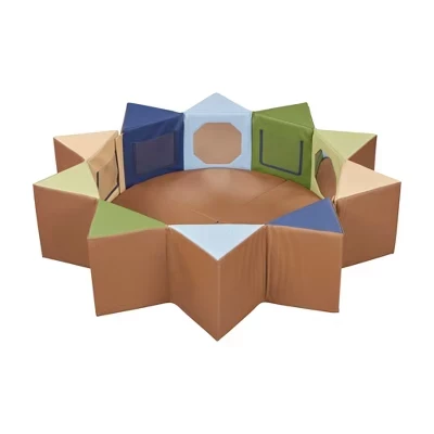 Игровой набор ECR4Kids SoftZone с зеркалами, 3 шт., бежевый