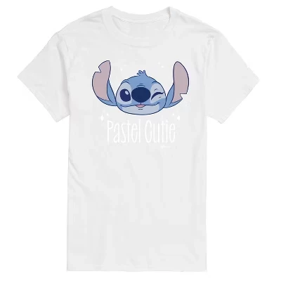 Мужская футболка Disney Lilo & Stitch с принтом, белая