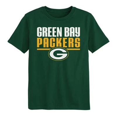Хлопковая футболка с коротким рукавом для мальчиков Green Bay Packers