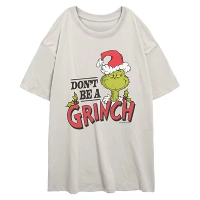 Женская футболка The Grinch «Не будь Гринчем», кремовая