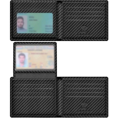 Мужской кожаный кошелёк LEVEN SIXTEEN с RFID, черный
