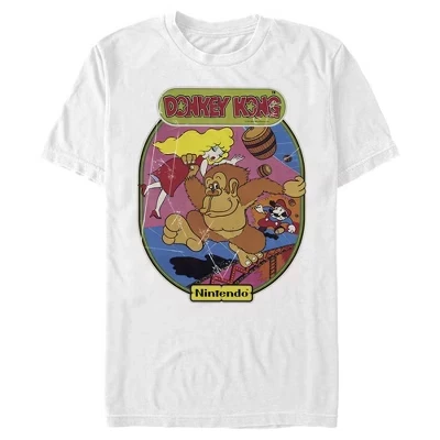 Мужская футболка Nintendo Classic Donkey Kong, белая