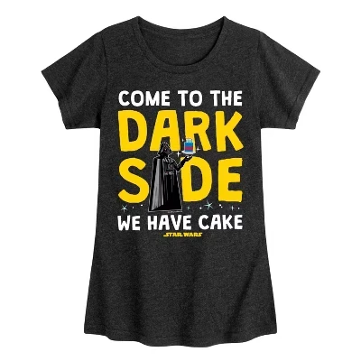 Приталенная футболка с коротким рукавом и рисунком Come To The Dark Side