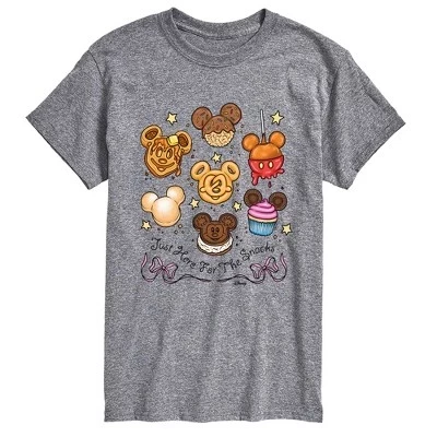 Мужская футболка Disney Foods с принтом, серый меланж