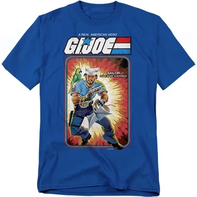 Мужская футболка G.I. JOE Shipwreck Card, синяя