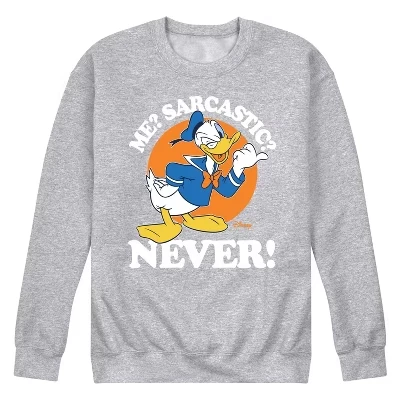 Мужской свитшот Disney Donald Duck, серый меланж