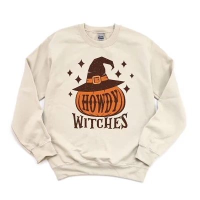 Женская толстовка с рисунком Howdy Witches Stars dust