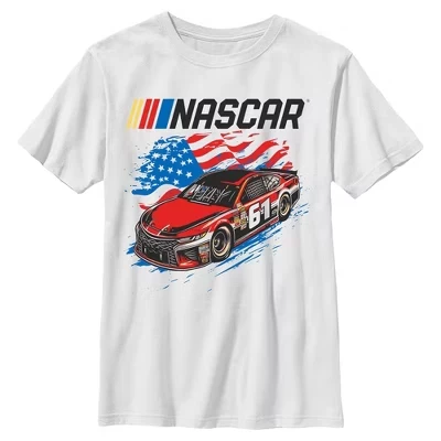 Футболка для мальчиков American Racing Car 61 белая