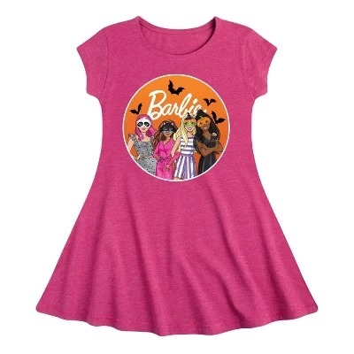Графическое платье цвета Хизер фуксии с коротким рукавом Friends Halloween Fit & Flair