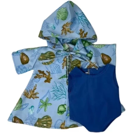 Купальник с накидкой для кукол Doll Clothes Superstore