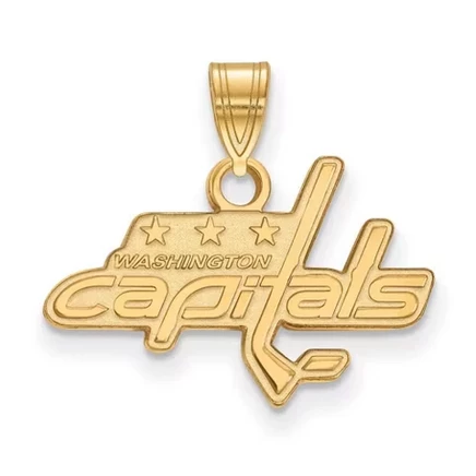 Кулон Black Bow Jewelry Co., Washington Capitals, позолоч.