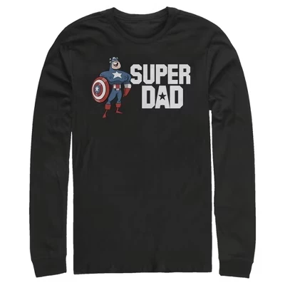 Мужская рубашка с длинным рукавом Super Dad из мультфильма 