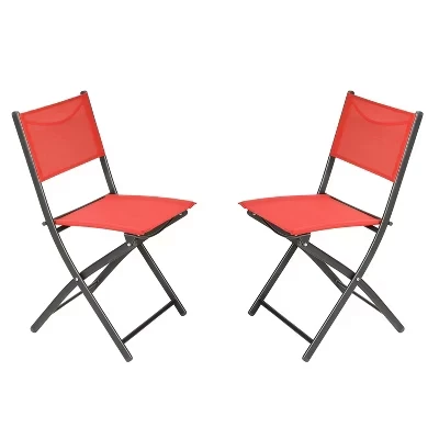 Складные стулья Flash Furniture Brazos, 2 шт., красные
