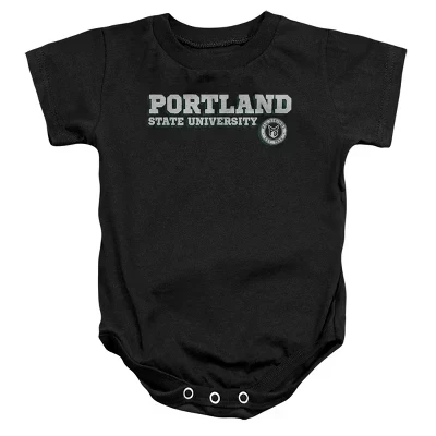 Боди для младенцев NCAA Portland State University, черное