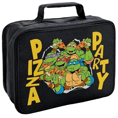Ланч-бокс Pizza Party с мягкой изоляцией черный