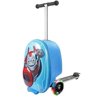 Детский чемодан-самокат KIDDIETOTES, робот