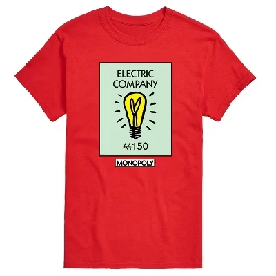Мужская футболка с коротким рукавом и рисунком Electric Company, красная