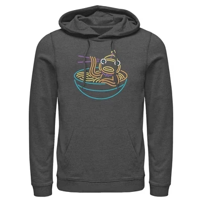 Мужское худи Fortnite Neon Fishstick Ramen, графитовое