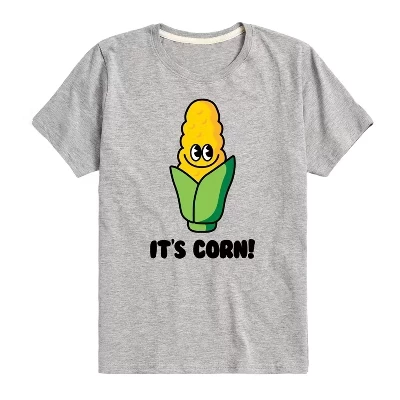 Футболка с коротким рукавом и графическим рисунком It's Corn athletic heather