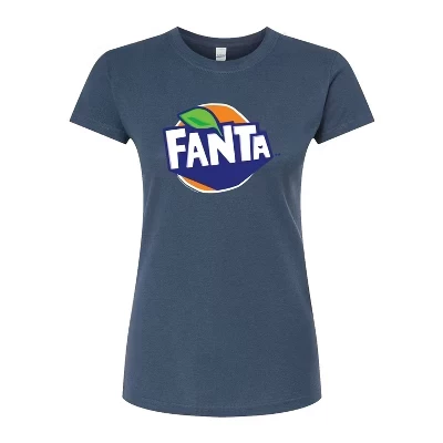 Женский костюм Fanta - Приталенная футболка с рисунком цвета индиго