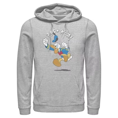 Мужское худи Mickey Mouse & Friends, серый меланж