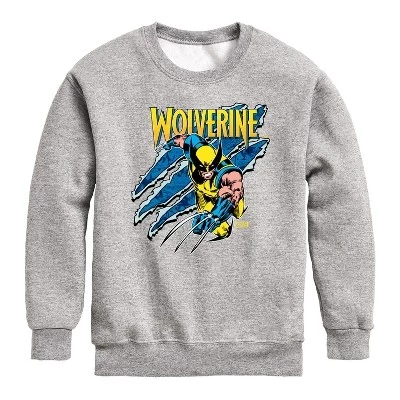 Толстовка для мальчиков Marvel Wolverine Slash, меланжевая