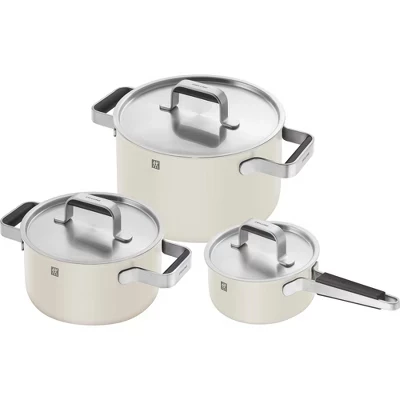 Набор посуды Zwilling Pure, 6 предметов, нерж., белый