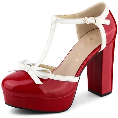 Женские туфли Blissful Step на платформе, красные