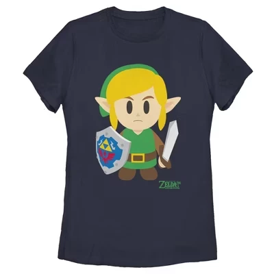 Женская футболка Nintendo Zelda «Пробуждение», синяя