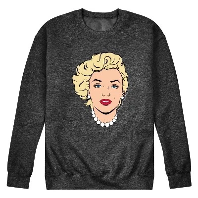 Мужская флисовая толстовка с портретным рисунком heather charcoal