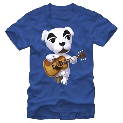 Мужская футболка Nintendo Animal Crossing K.K. Slider, синяя