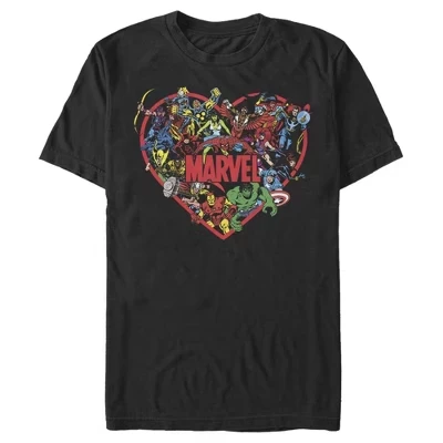 Мужская футболка Marvel Heroes Unite, черная