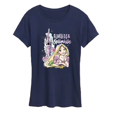 Женская футболка Disney Rapunzel Fearless & Optimistic, синяя